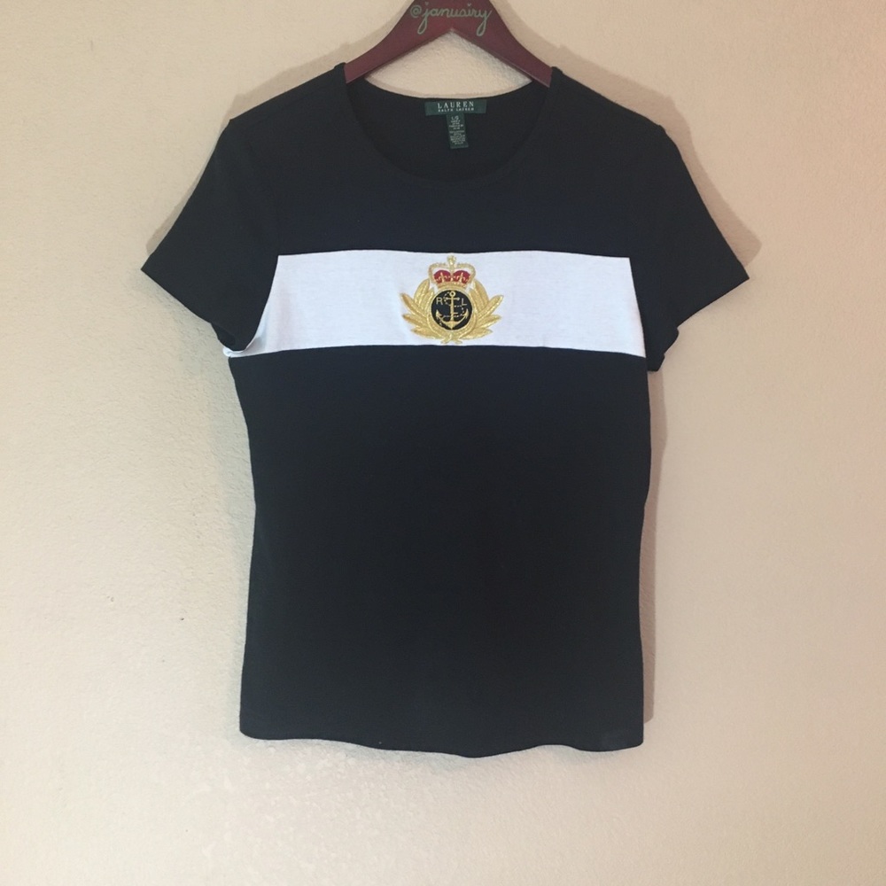 Ralph Lauren lauren large cotton tee anchor cotton